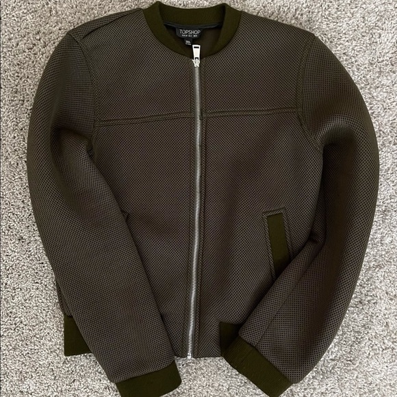SALE!! Top Shop Olive Green Jacket - Picture 2 of 5